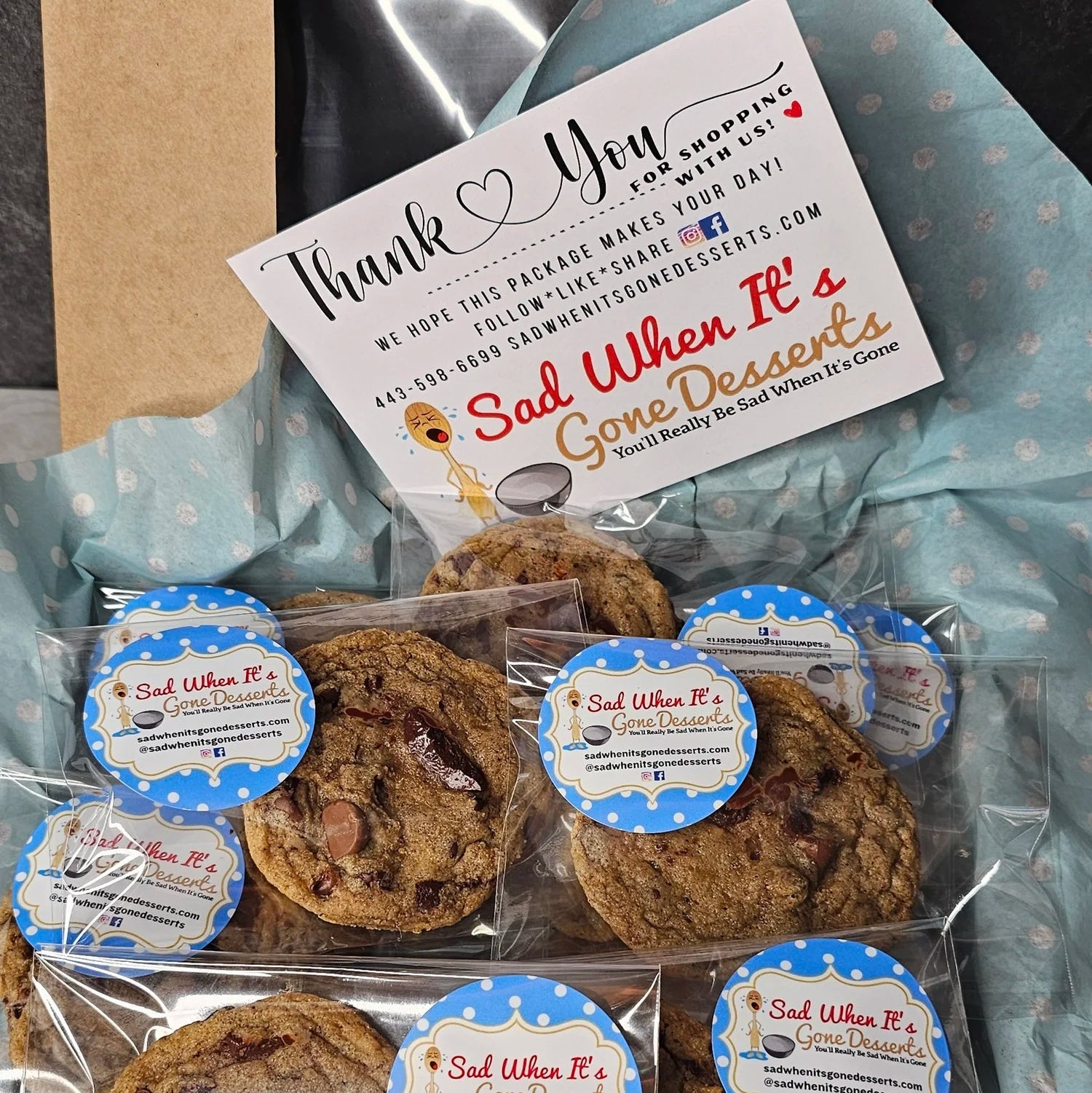 Brittle Chocolate Chip Cookies *1 Dozen*