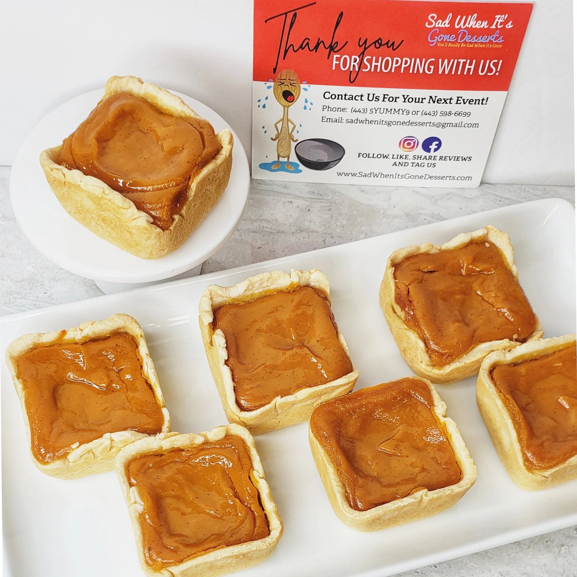 Bustin' With the Crust Sweet Potato Pie Bars *12 Bars*